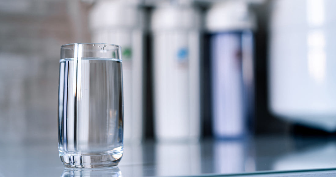 glass of water at room temperature on counter